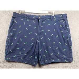 George-Men Shorts-Size 42-Navy Blue Pineapple‎ Design Hawaiian
